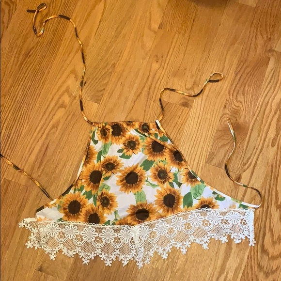 Urban Outfitters Tops - UO sunflower halter top